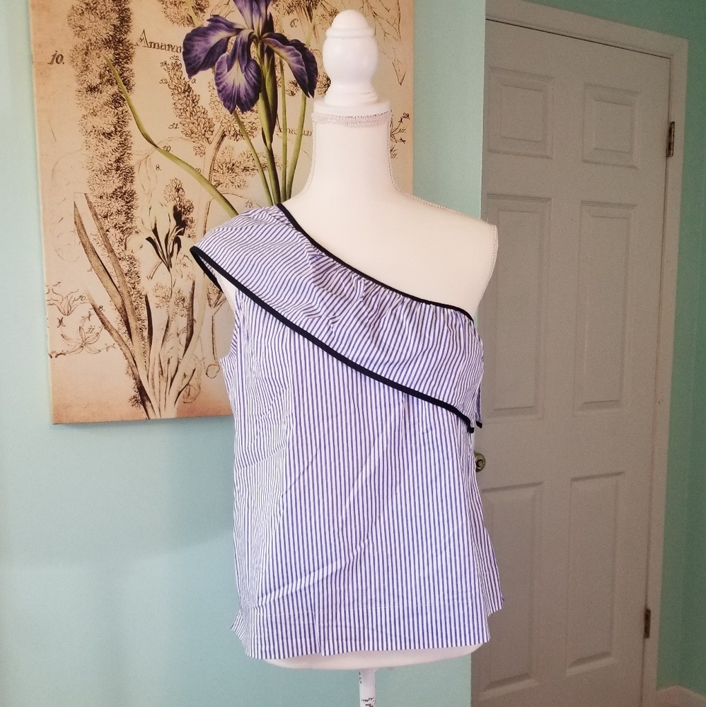 J. Crew one shoulder top